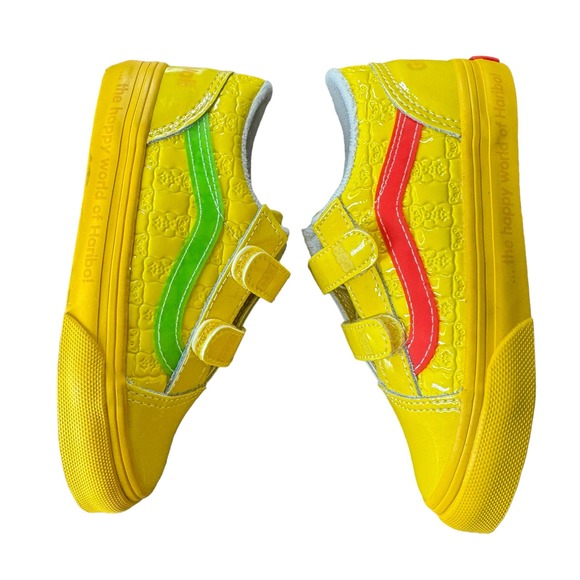Vans Other - Toddler Vans X Haribo Old Skool V Checkerboard Skate Shoe Velcro Yellow Size 8.5